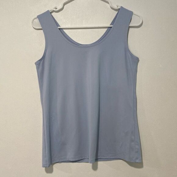 Chico’s Light Blue Sleeveless Tank Top Size 0 (S) | Classic Layering Basic - Picture 1 of 4